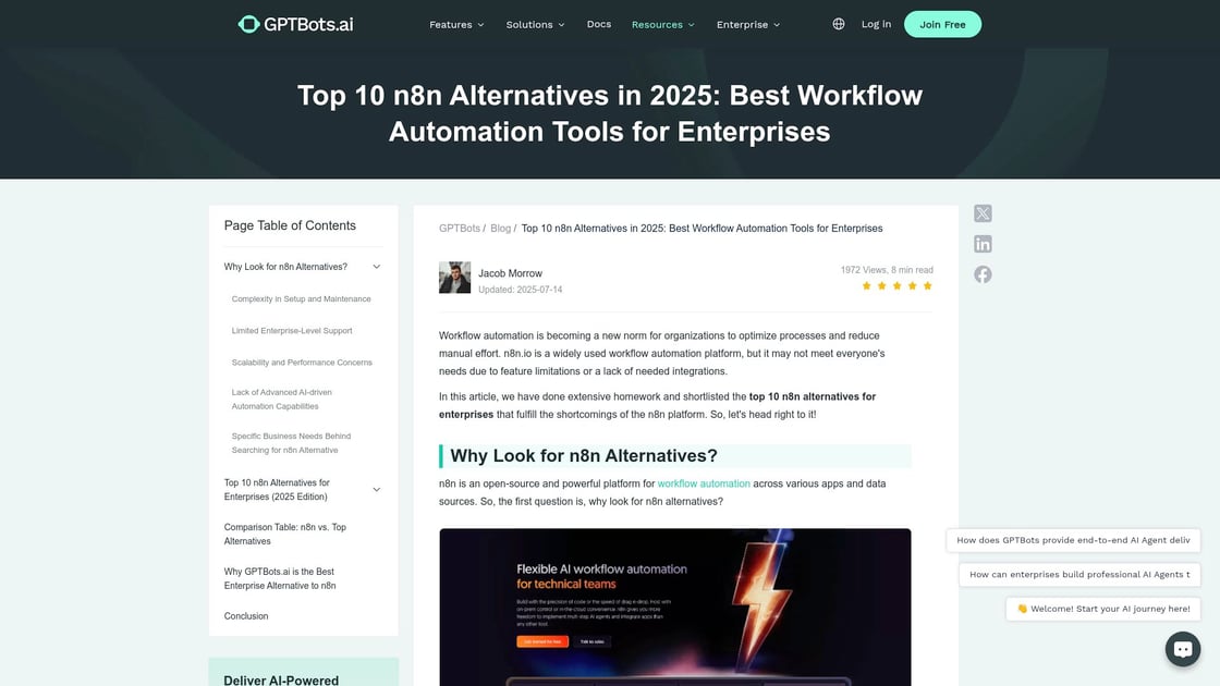 Workflow automation alternatives