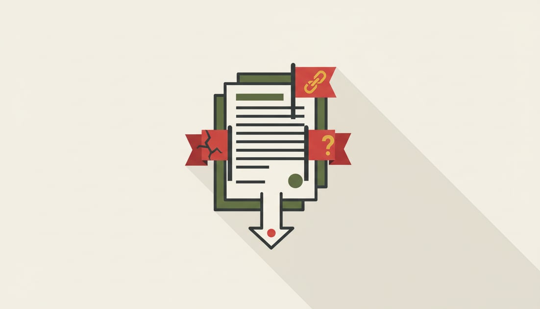 Illustration showing contract red flags