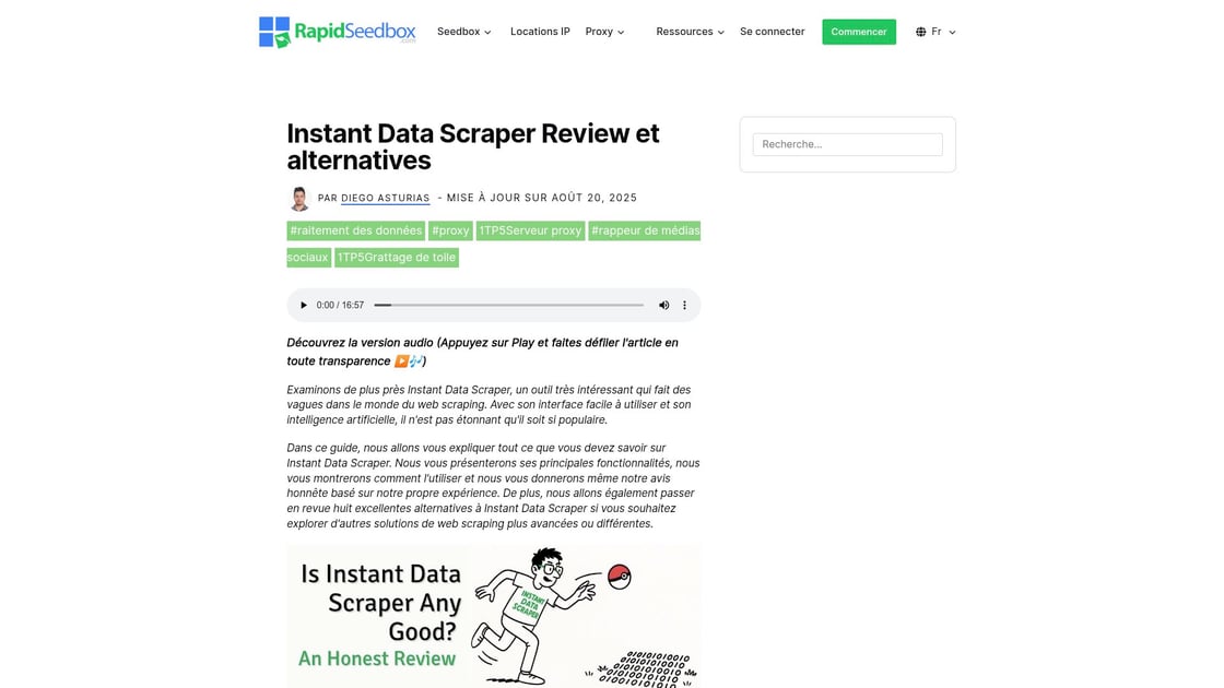 Instant Data Scraper alternatives