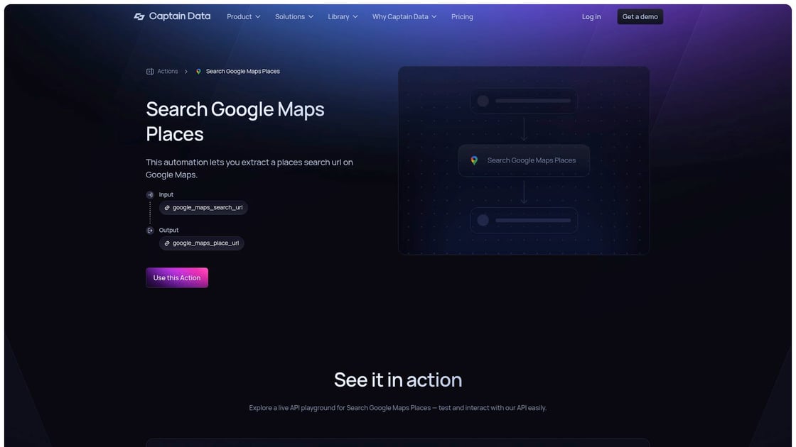 Captain Data interface