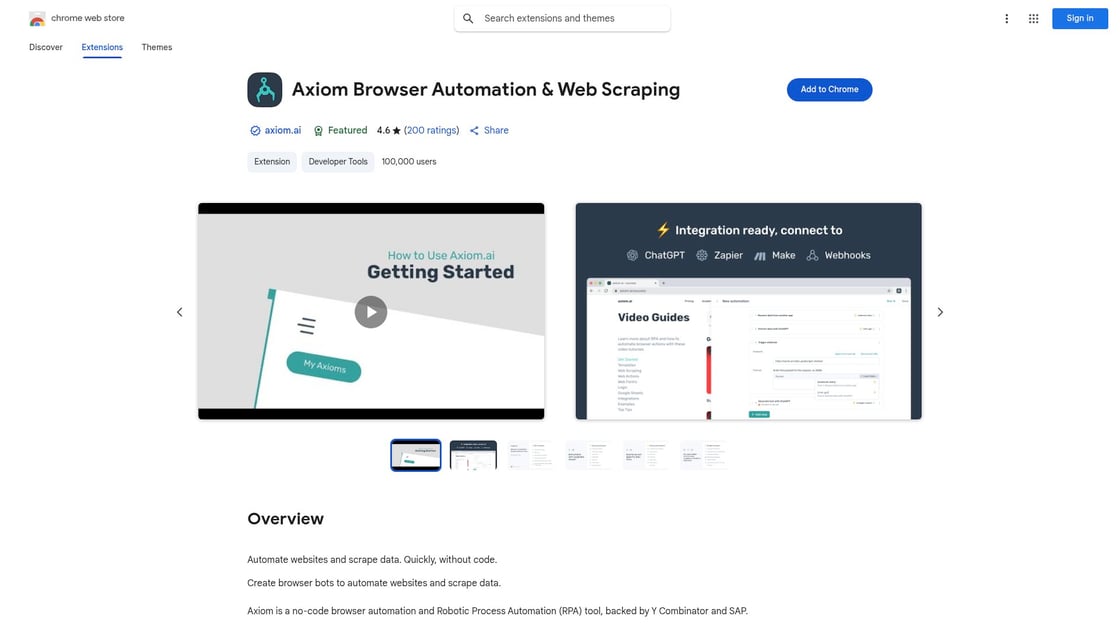 Axiom Browser Automation