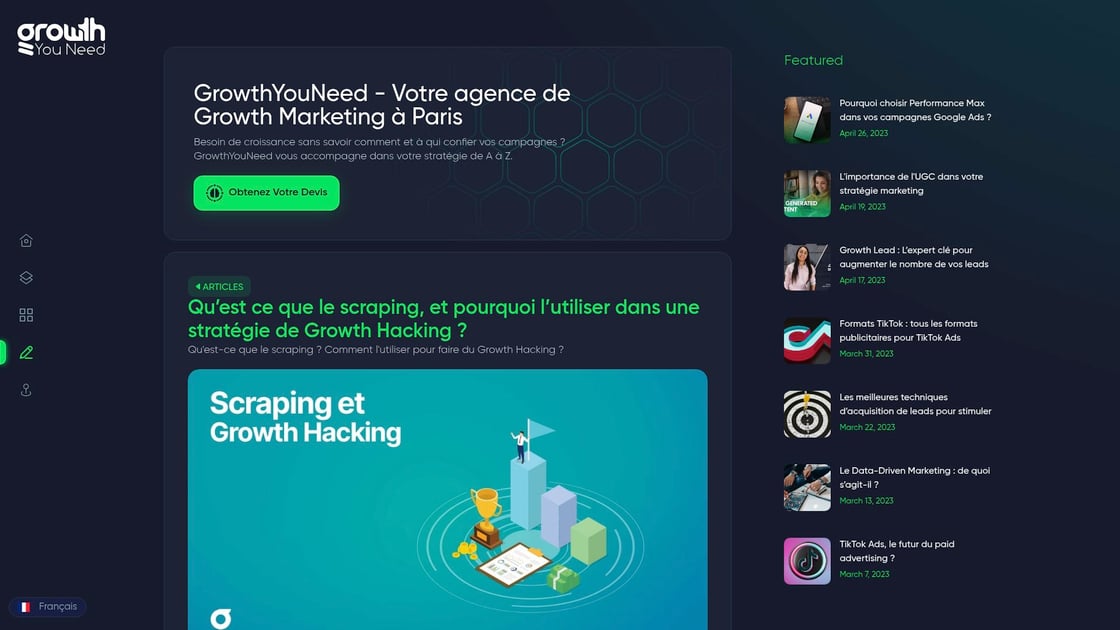 Stratégies de scraping pour le growth hacking
