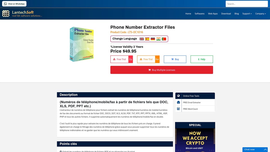 Extraction de numéros depuis fichiers