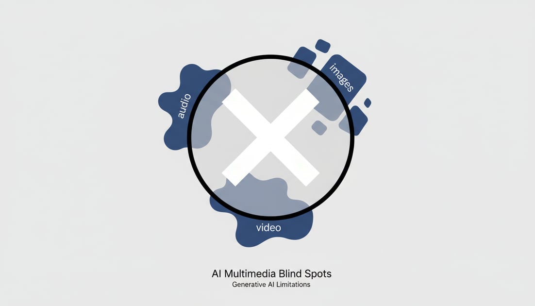 Diagram showing AI multimedia blind spots