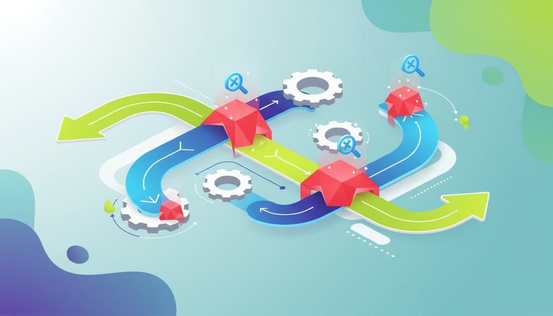 Diagram showing SEO workflow bottleneck diagnosis