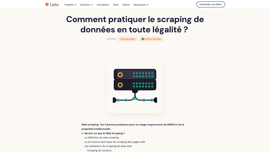 Aspects légaux du web scraping
