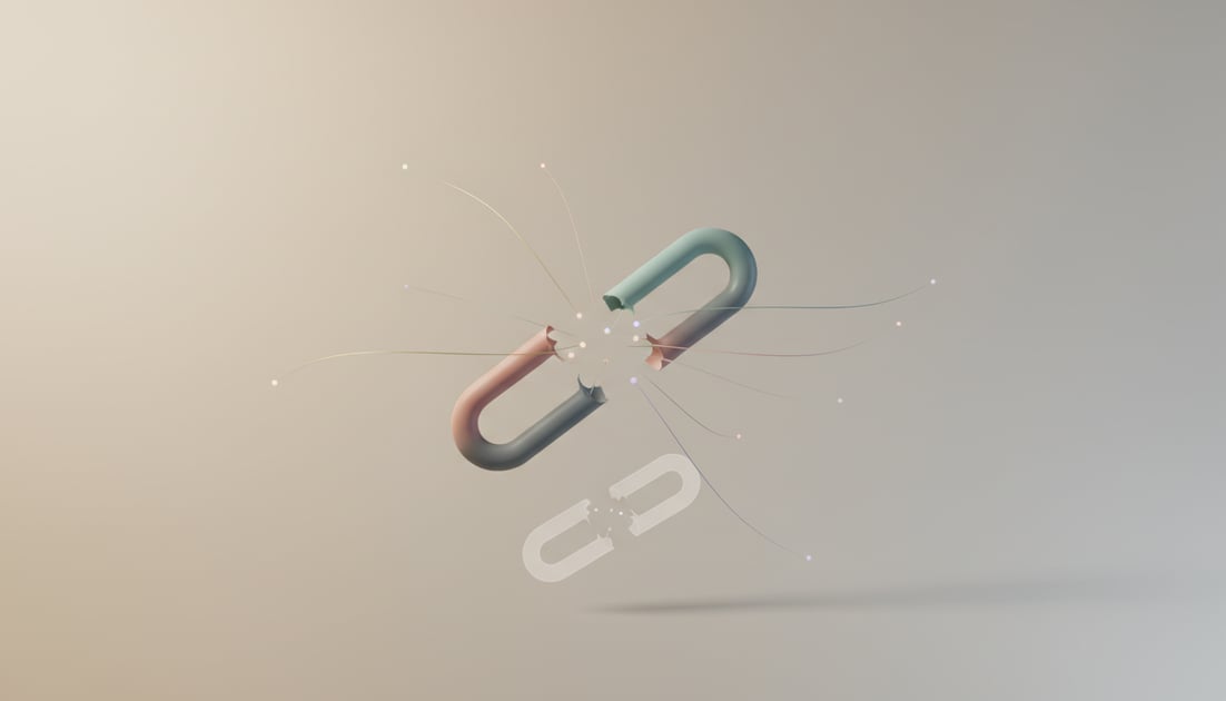 Infographic showing lost link types