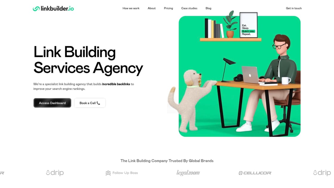 LinkBuilder.io homepage