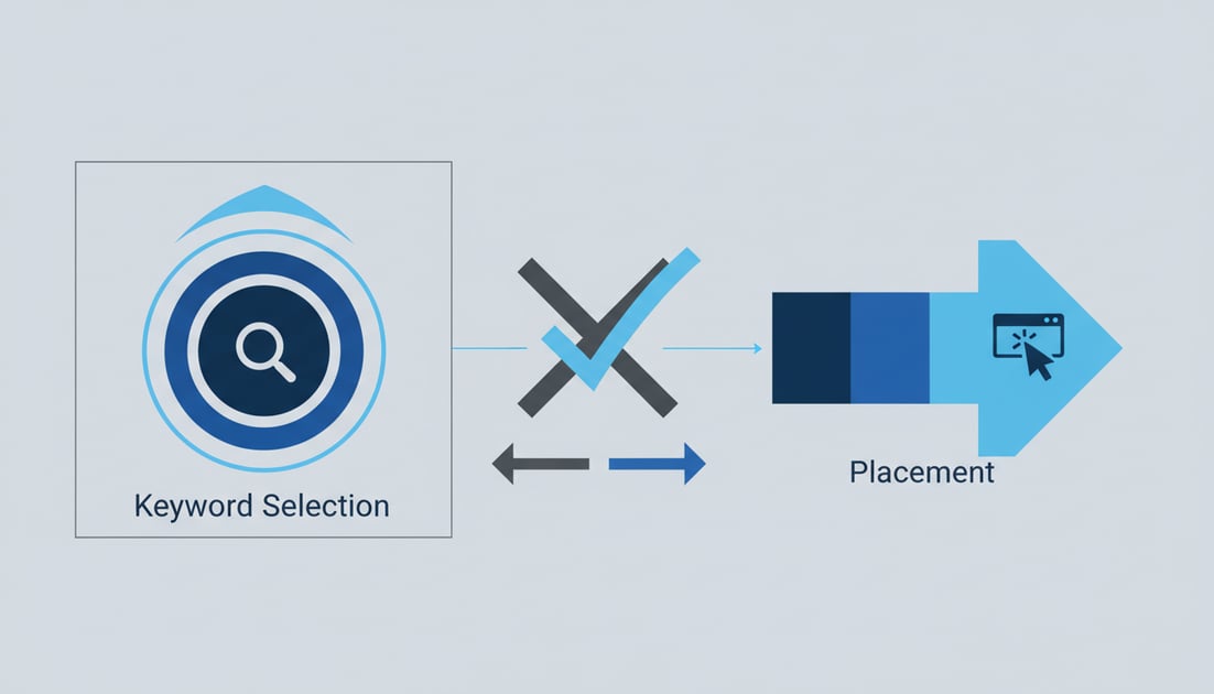 Diagram showing keyword selection vs placement