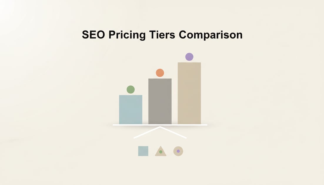 Chart showing SEO pricing tiers comparison