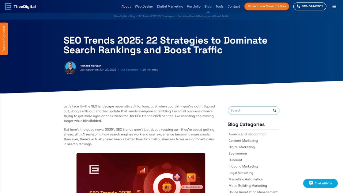 SEO trends for 2025 showing focus on user experience metrics