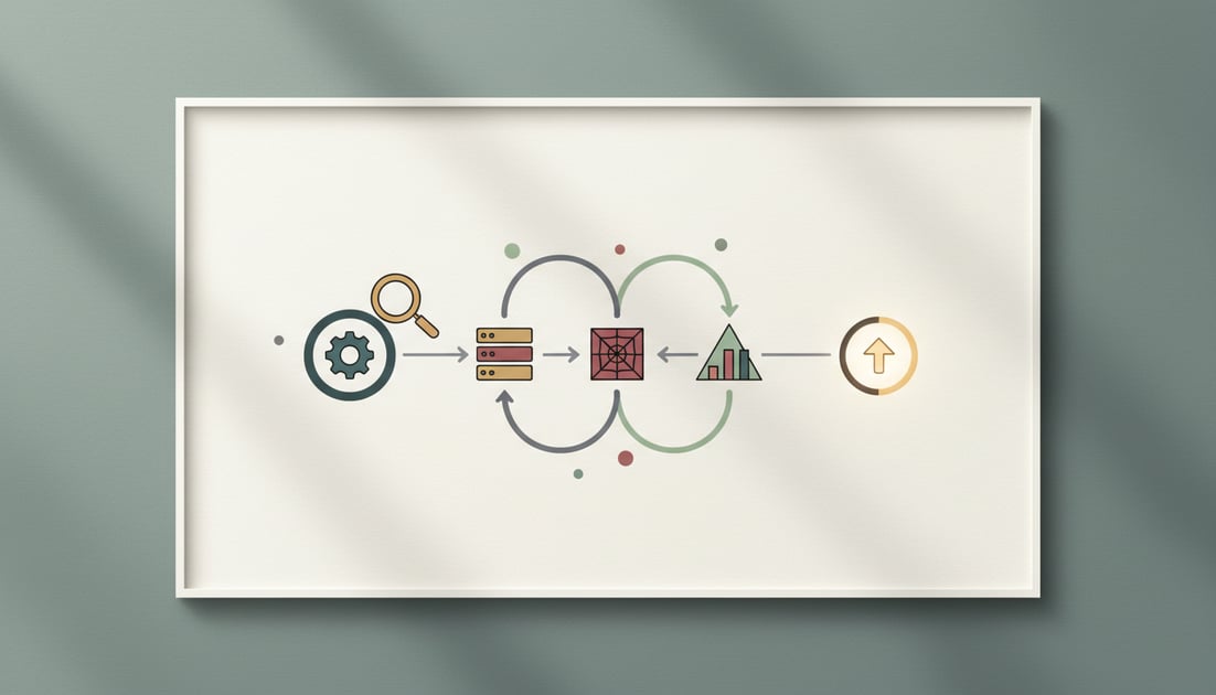 Diagram showing technical SEO audit workflow