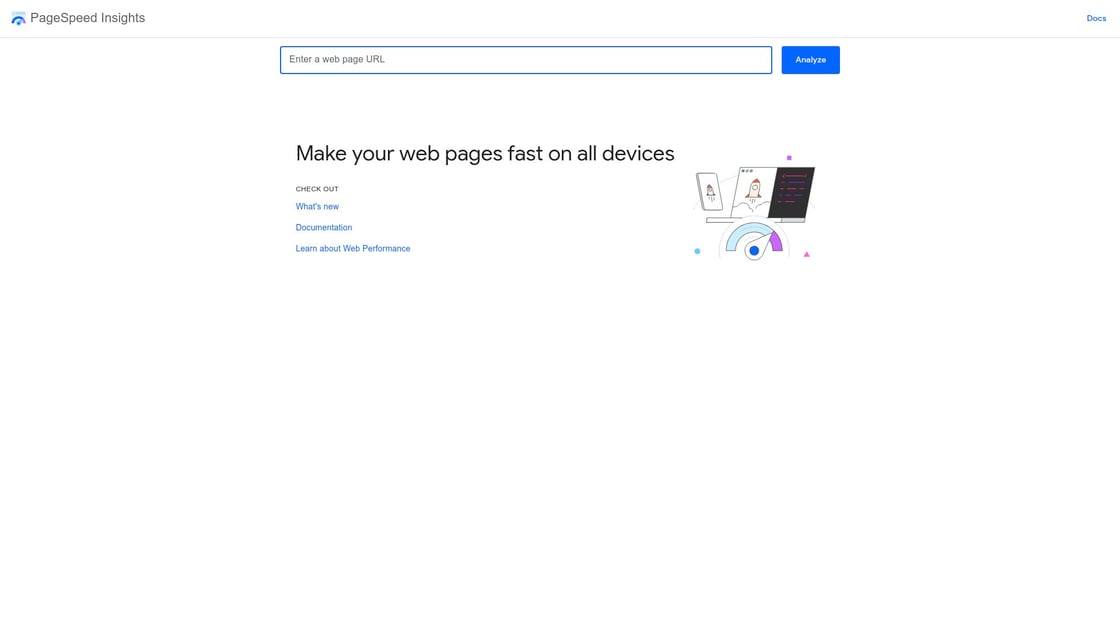 Google PageSpeed Insights interface