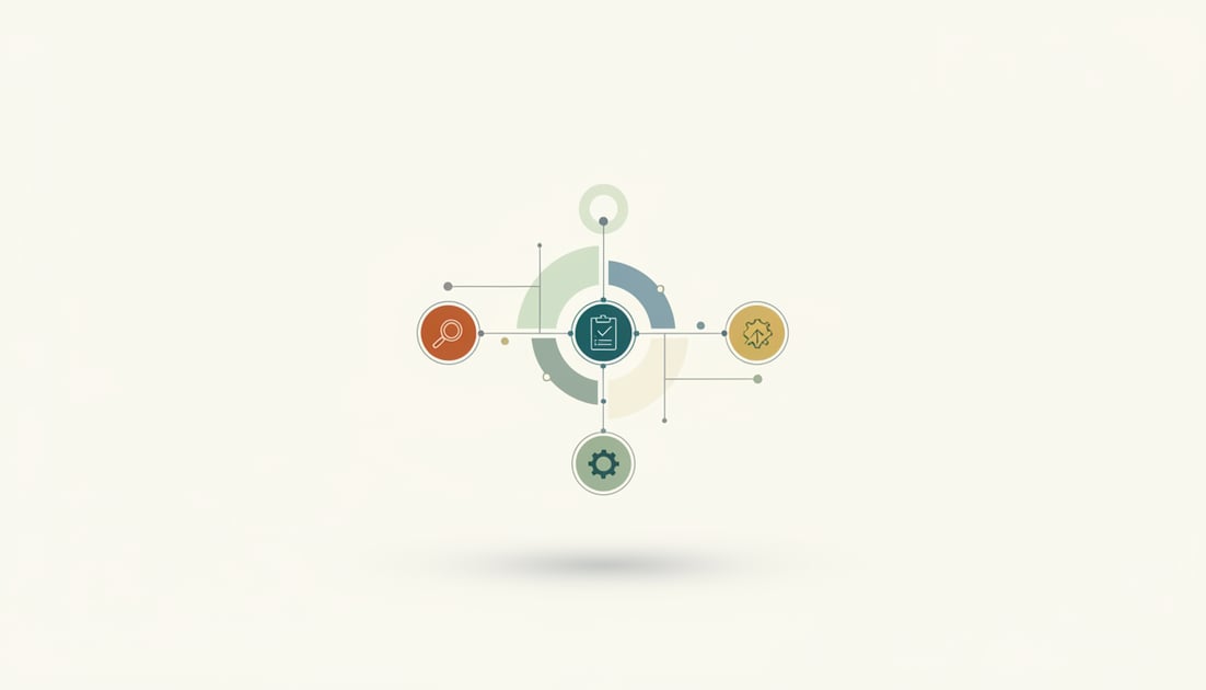 Diagram showing content audit framework