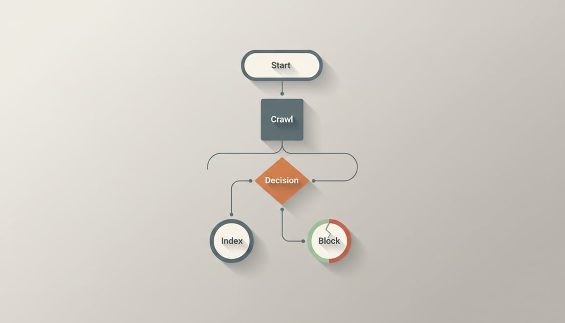 Diagram showing robots.txt optimization workflow