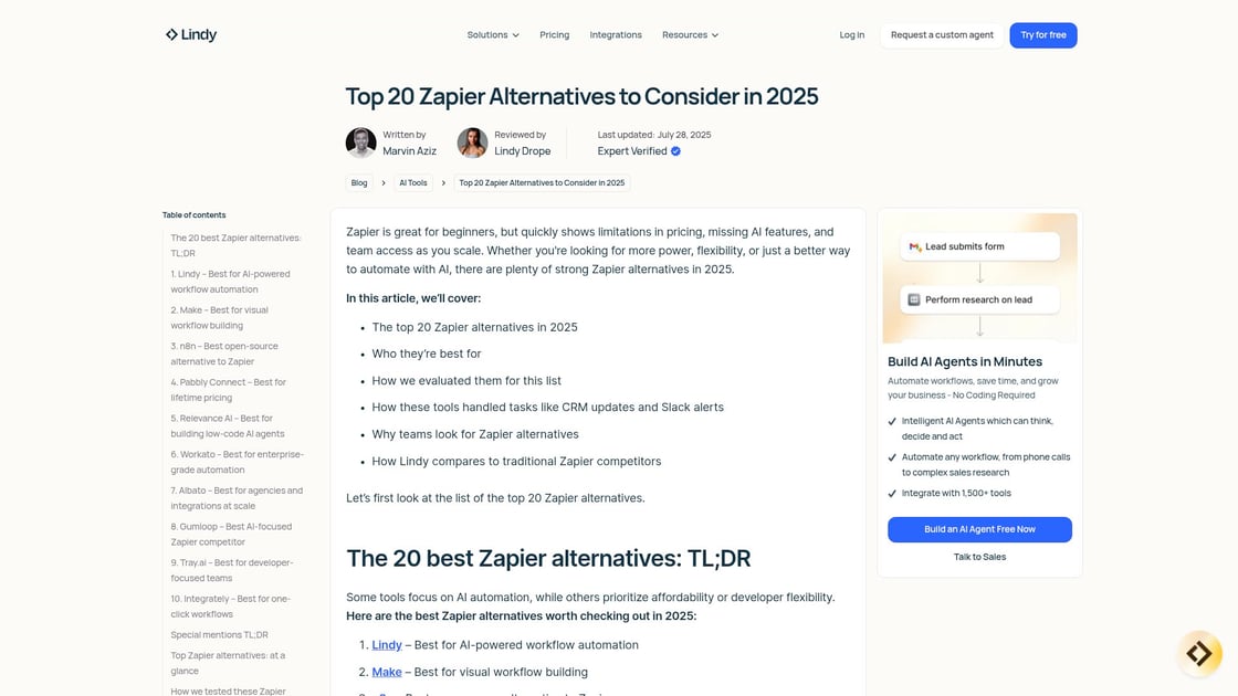 Workflow automation alternatives
