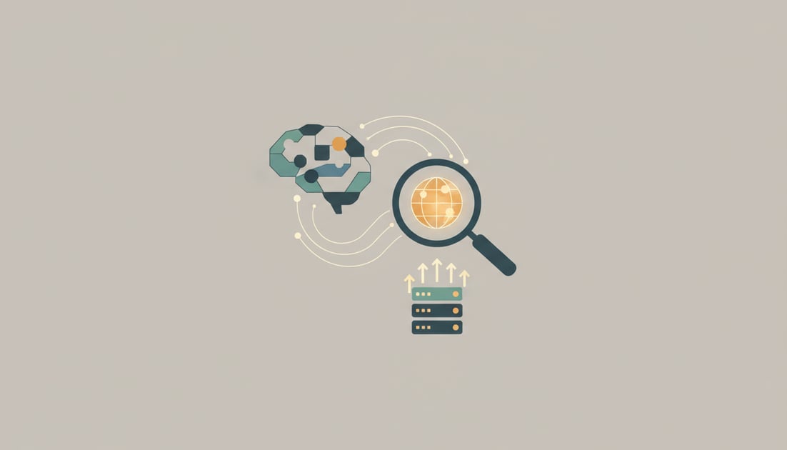 Diagram showing AI tools relying on Google index