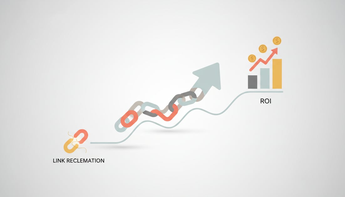 Chart showing link reclamation ROI timeline