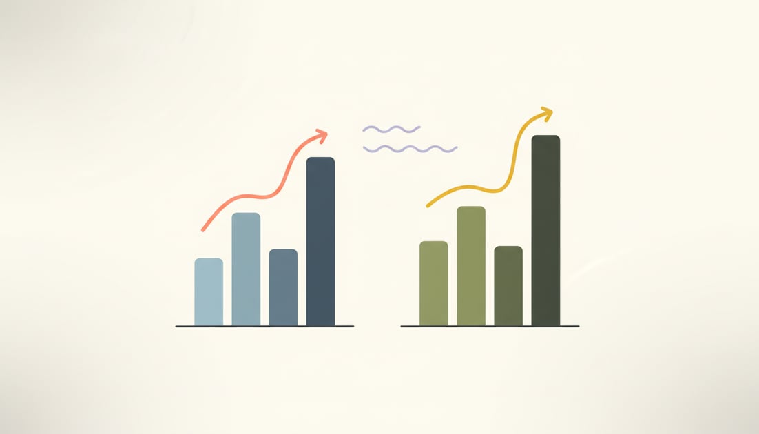 Traffic comparison chart showing Google's dominant market share versus AI search platforms like ChatGPT, Gemini, and Perplexity