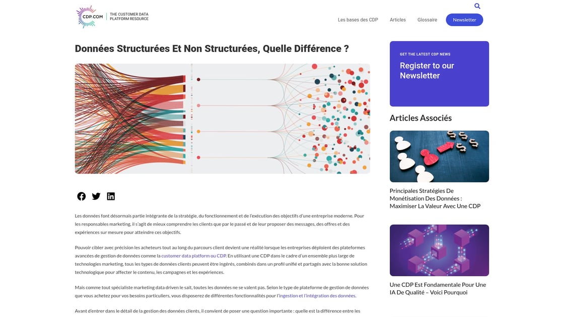 Types de données et leur organisation