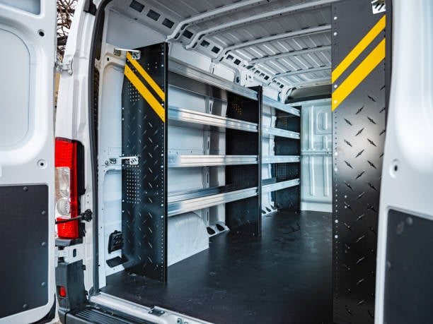 Inside of a van