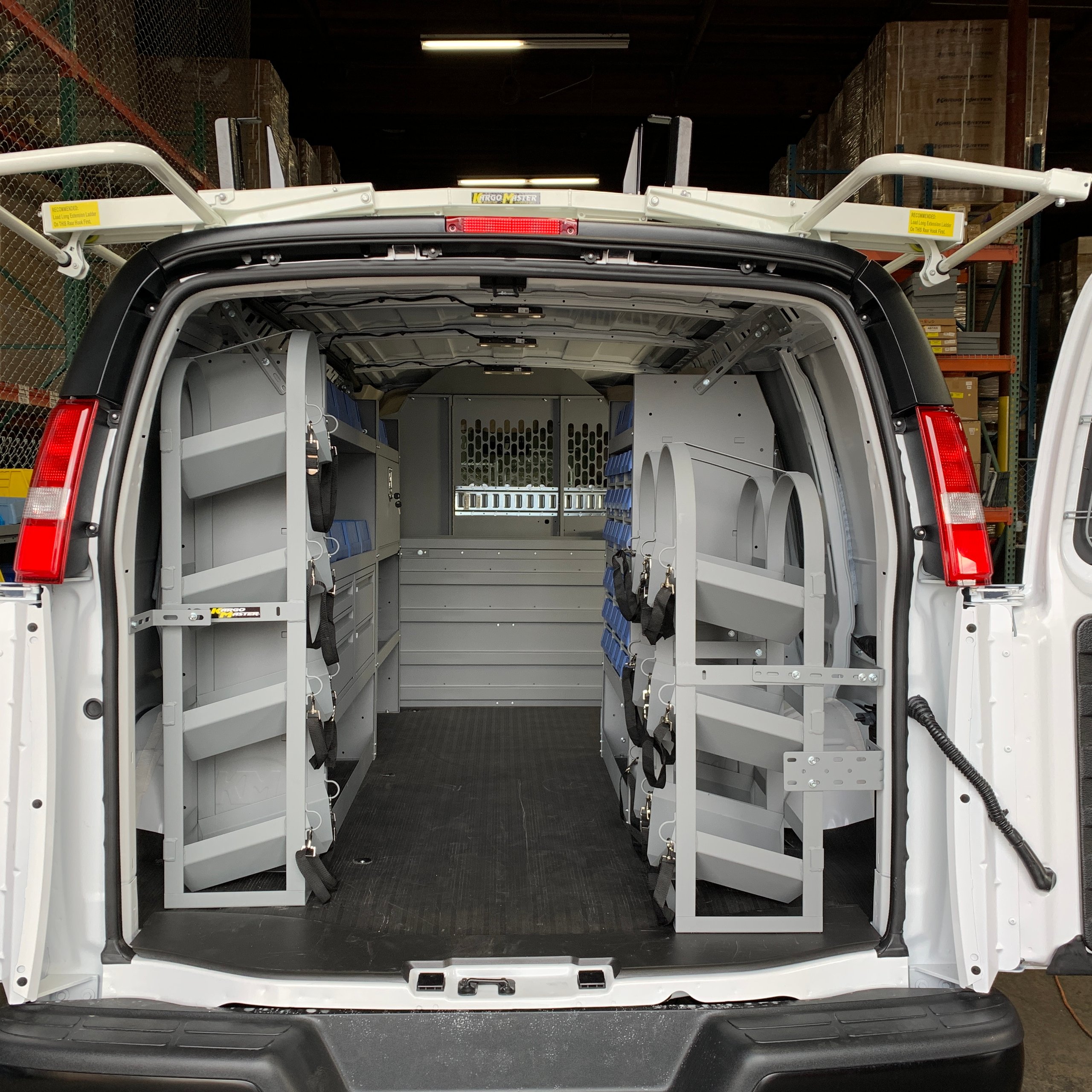 Picture of the back of the Holman van