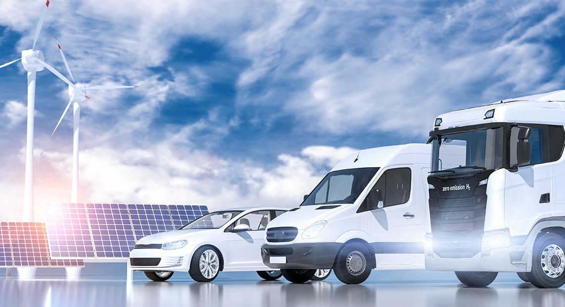 a man standing next to a white van
