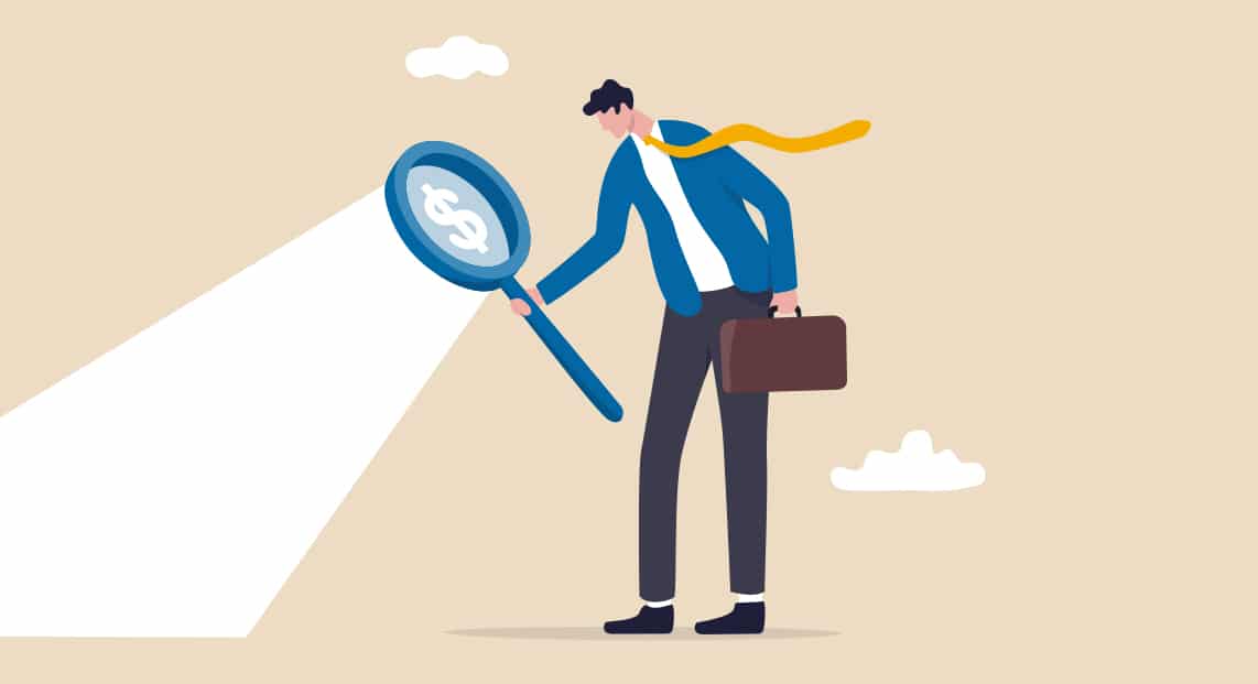 a man holding a magnifying glass