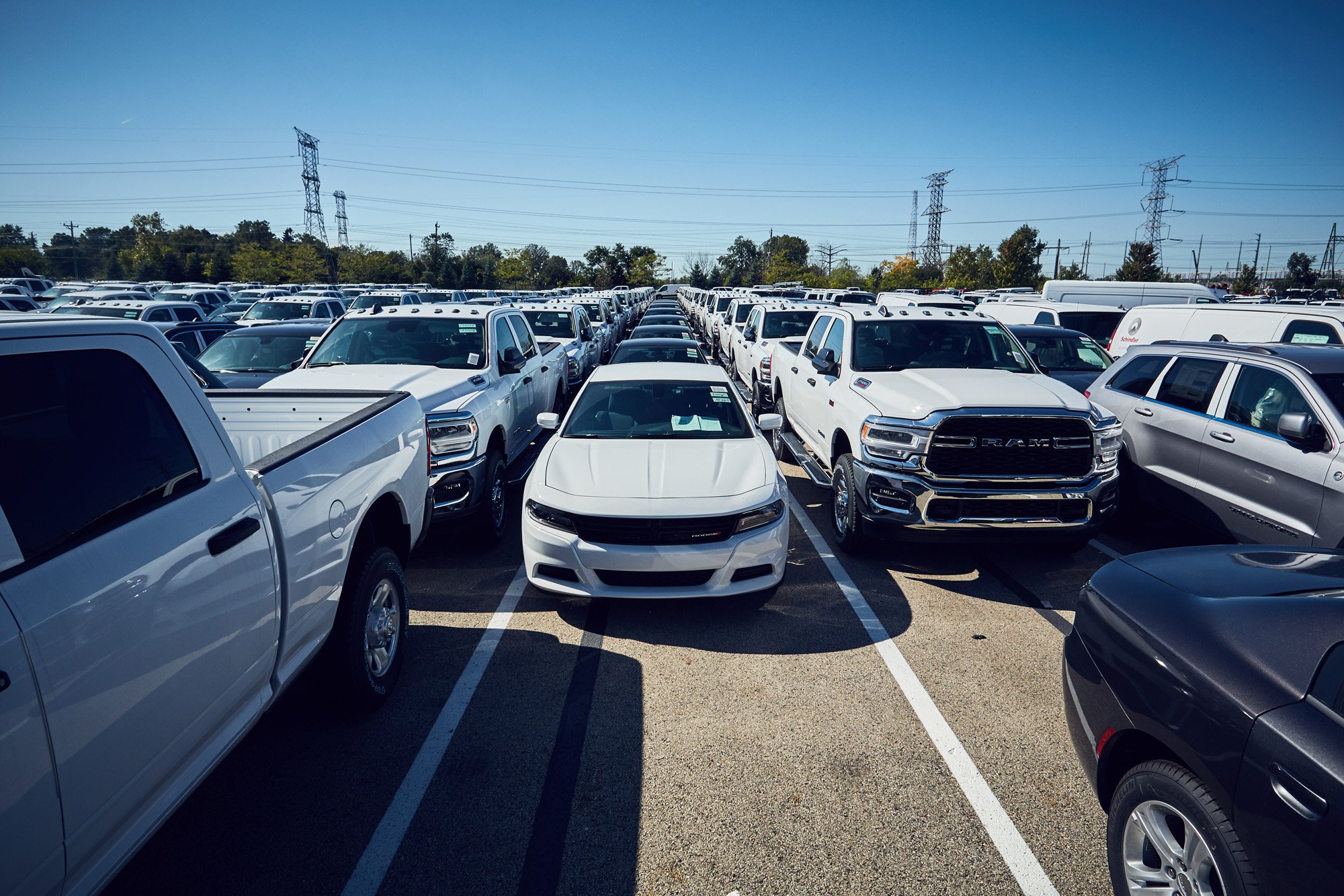 Holman vehicles parked in the yard