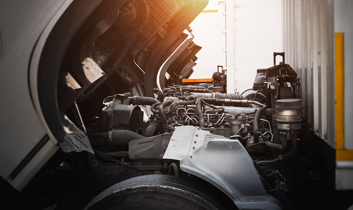 a close up of a car engine