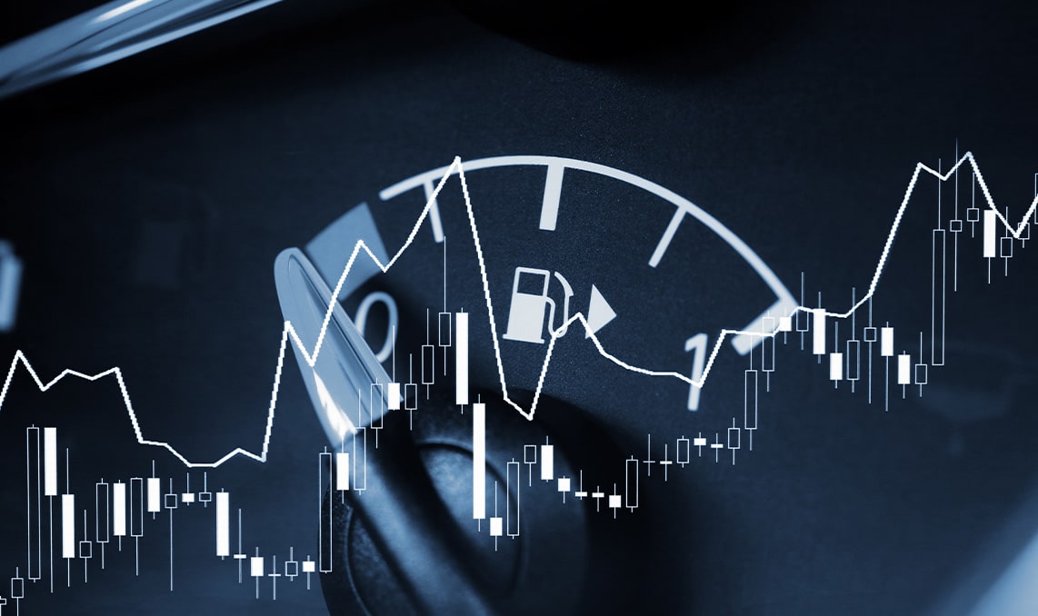 a close-up of a gauge