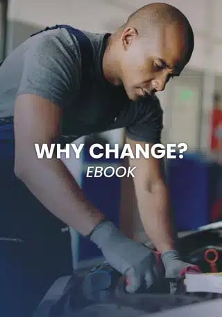 a man working on a car