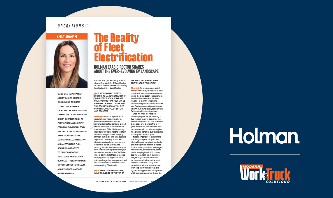 News article "The Reality of Fleet Electrification"