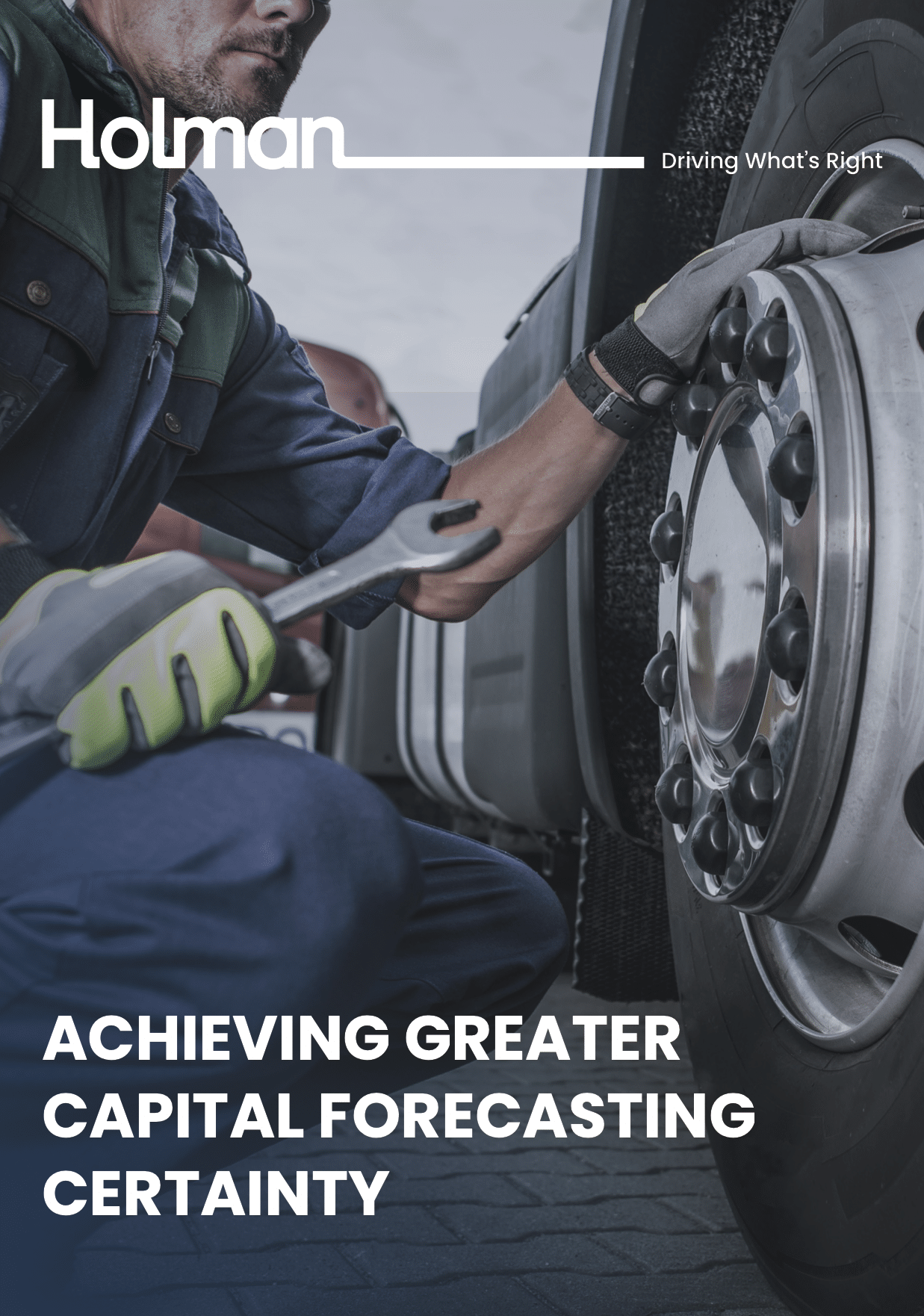 Man holding a wrench