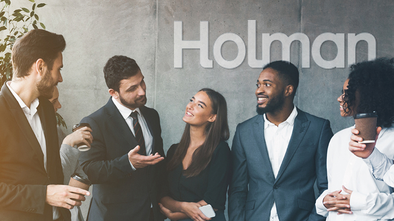 a group of people standing together