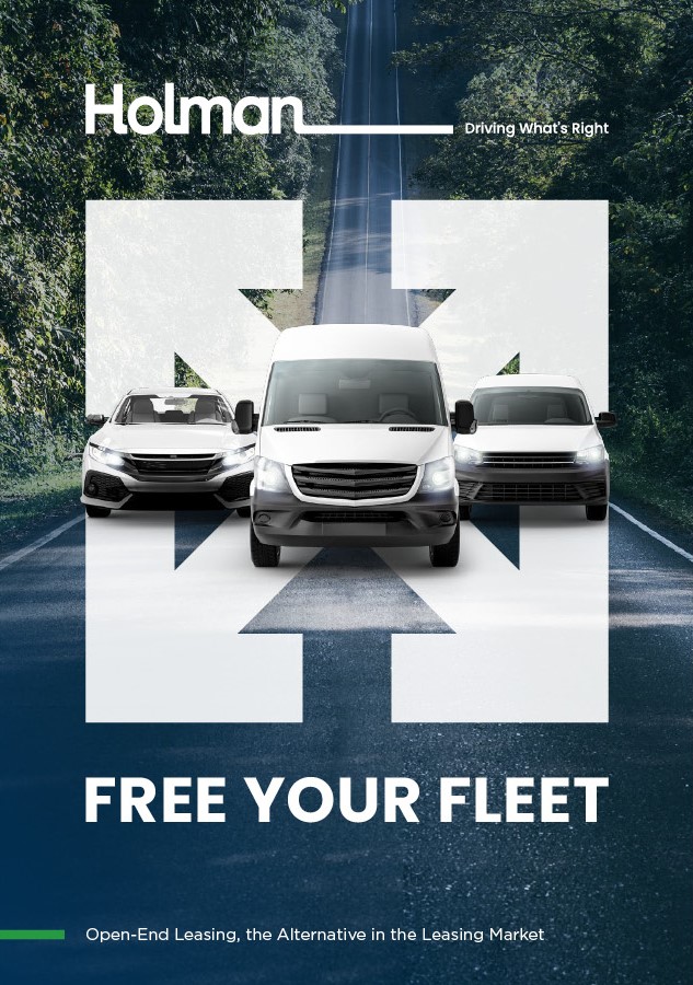 a white van and two white cars on a road