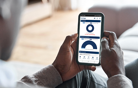 a person holding a phone