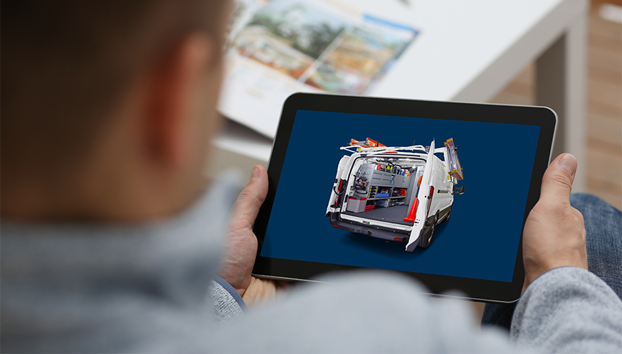 a person holding a tablet