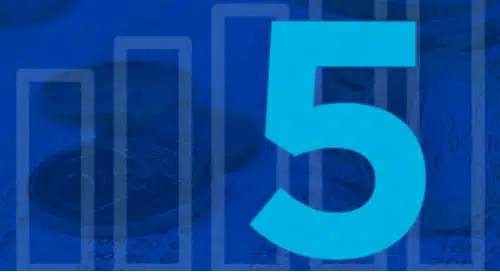 a blue number on a blue background