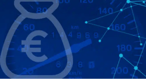 a close-up of a speedometer
