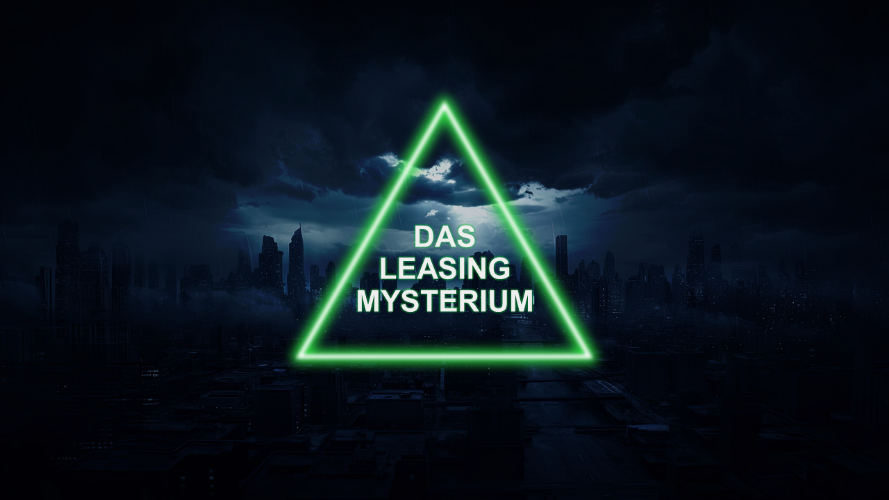 a green triangle with white text