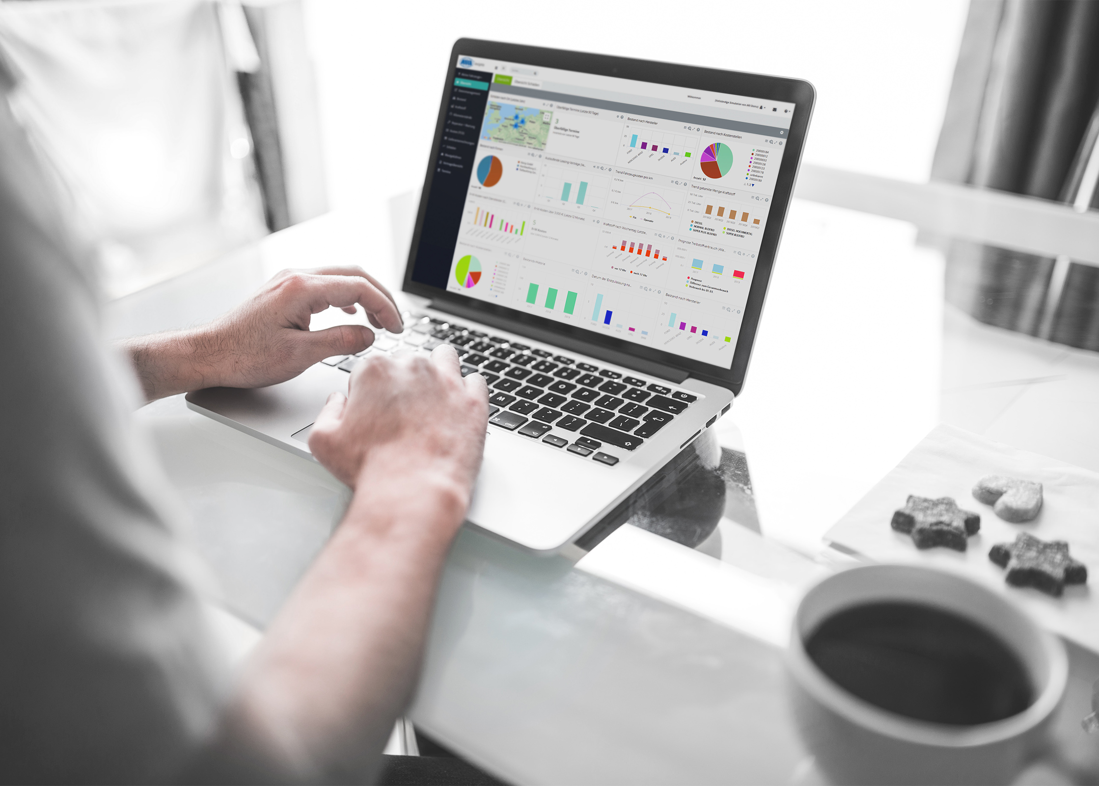 a person typing on a laptop