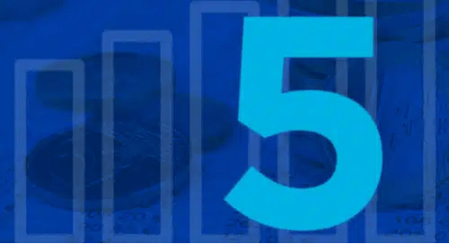 a blue number on a blue background