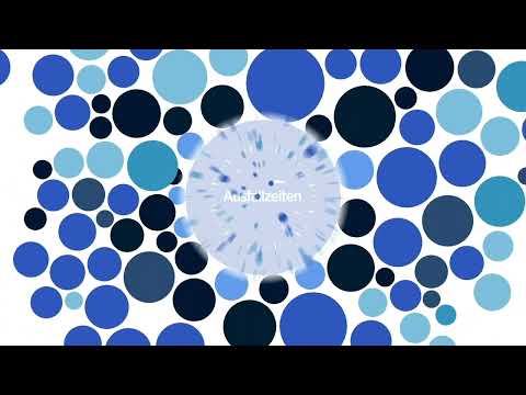 a blue and black circles