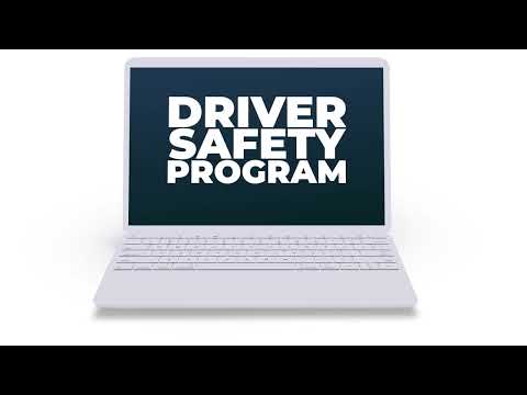 a laptop with a screen showing driver safety program