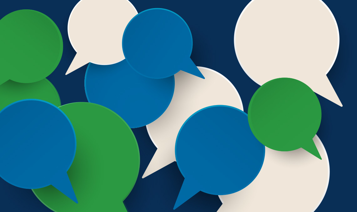 a group of blue green and white round bubbles