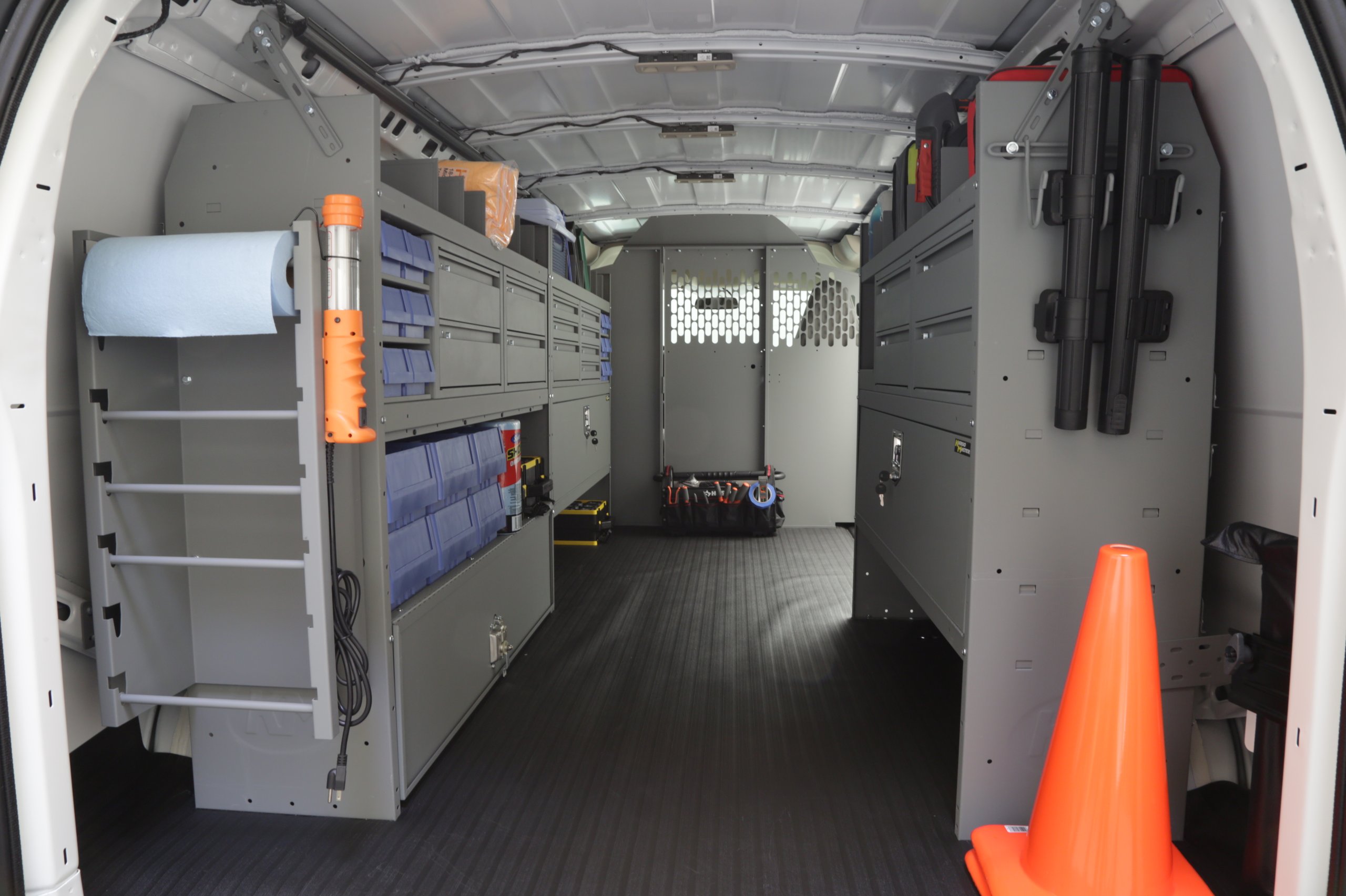 Holman's custom van shelving