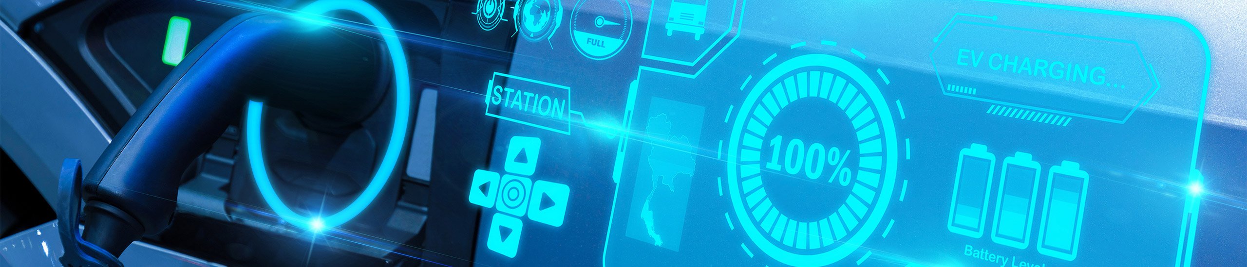 a blue screen with icons