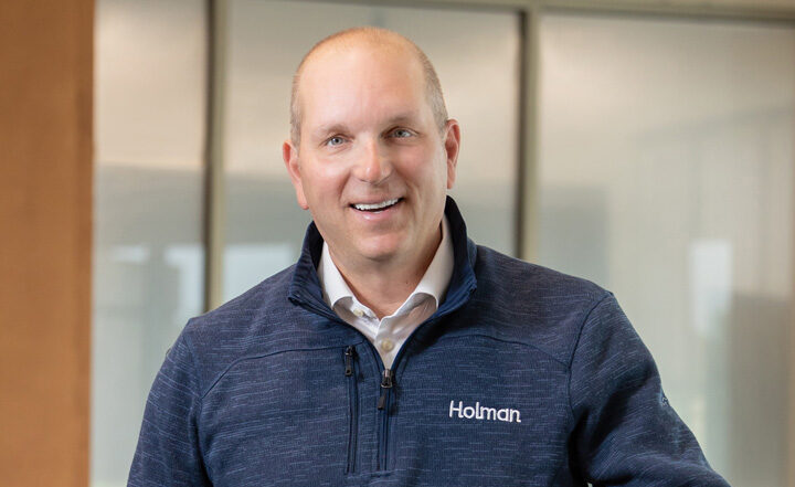 a man smiling for the camera