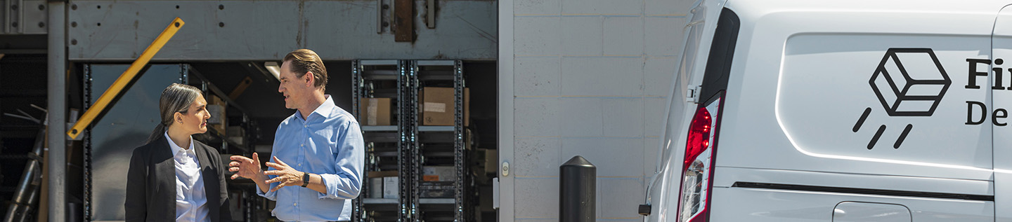 a metal shelves in a warehouse